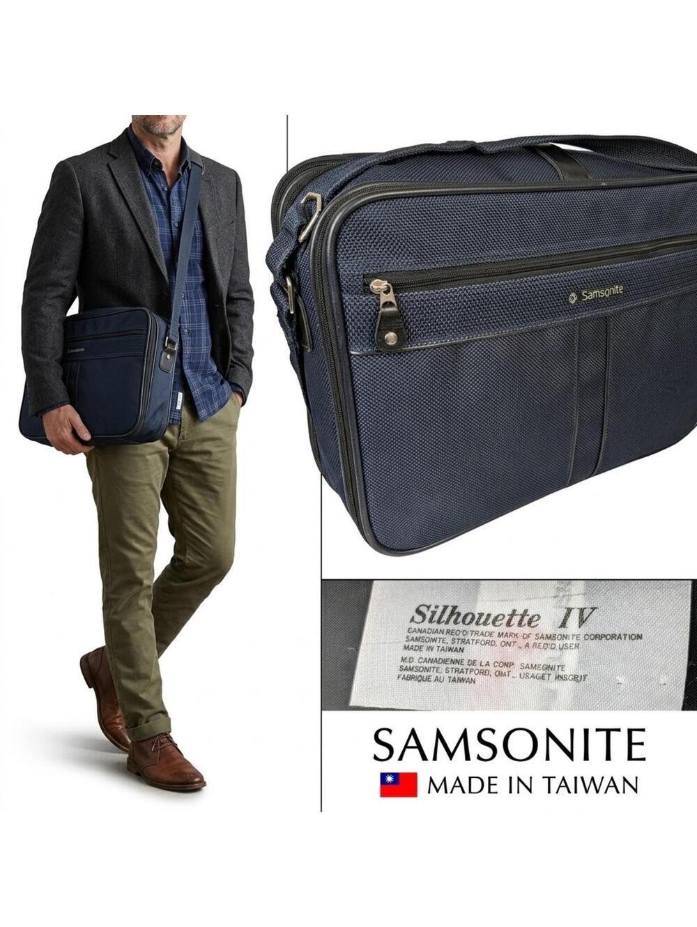 Samsonite Silhouette Carry-on Travel Bag 1987 Taiwan Expand